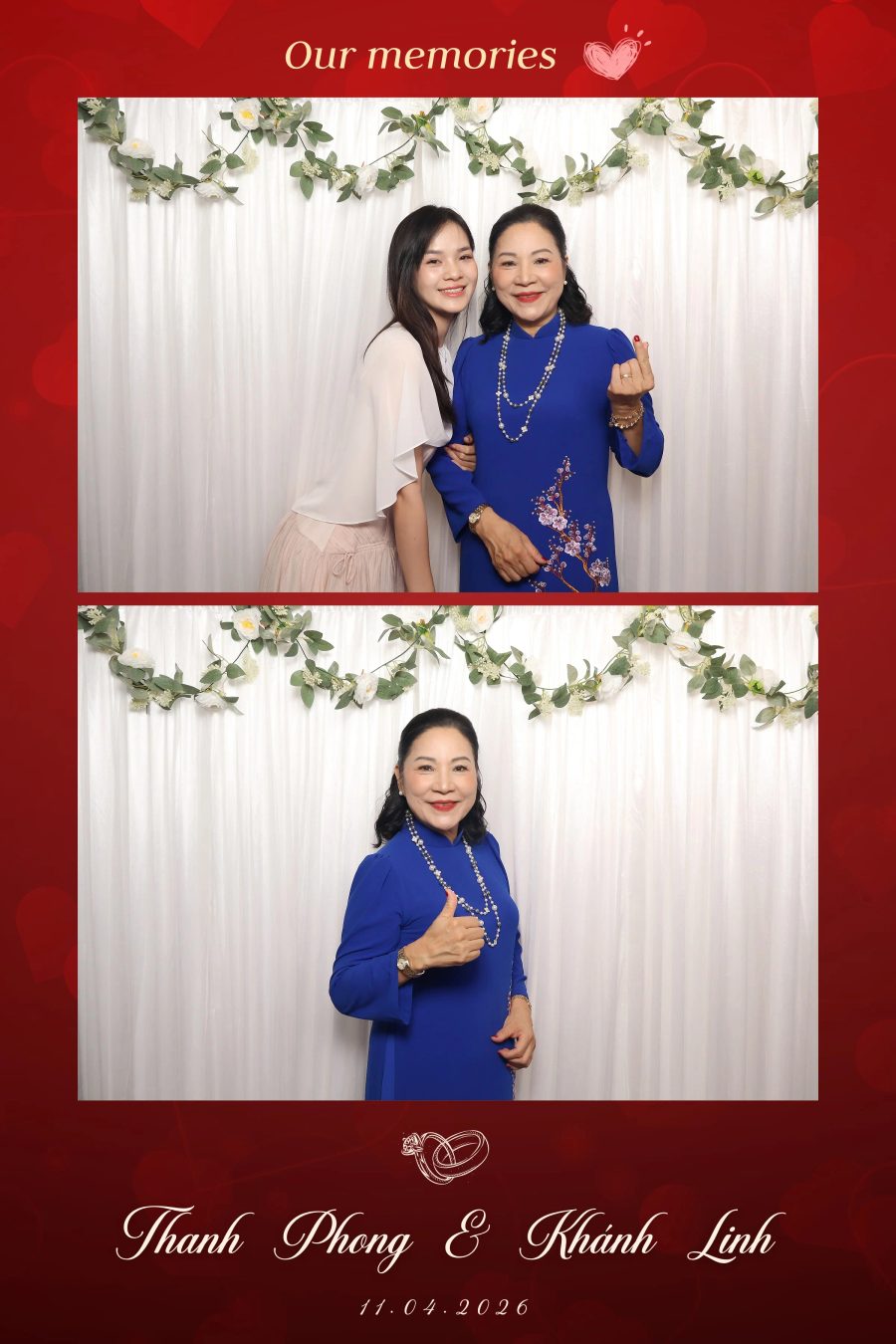 Chupbox Photobooth for Phong & Linh Wedding at Luxury Palace