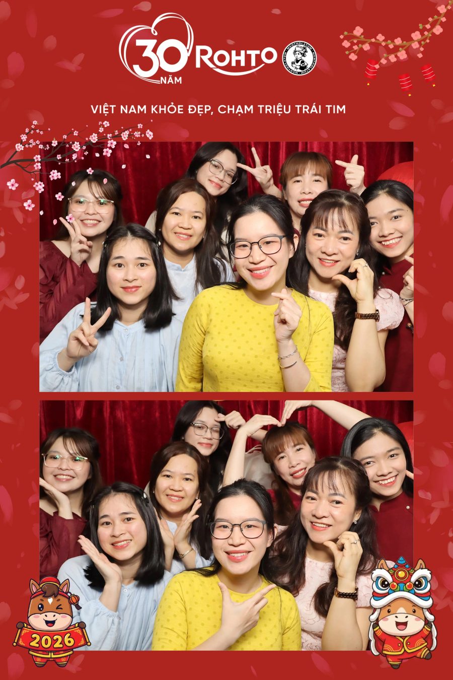 Rohto Vietnam Year-end Party with Chupbox Photobooth