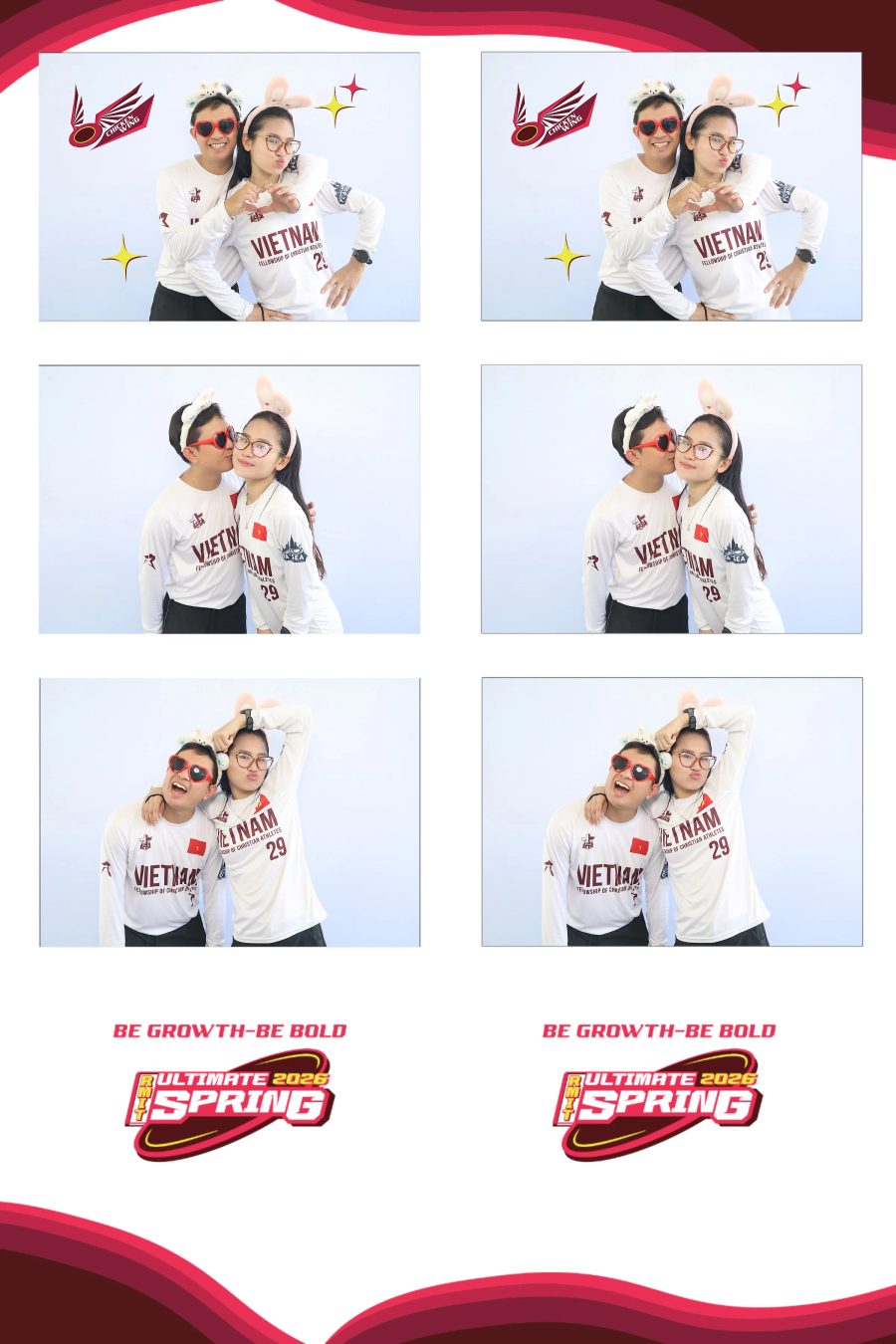 Chupbox Photobooth of RMIT Ultimate Frisbee Club at RMIT university in HCM