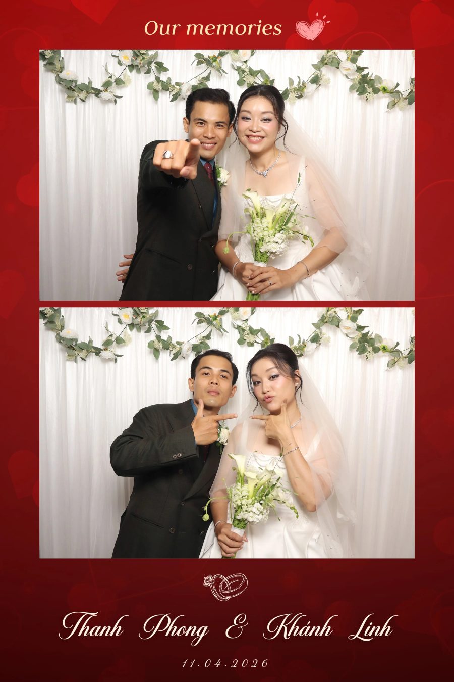 Chupbox Photobooth for Phong & Linh Wedding at Luxury Palace