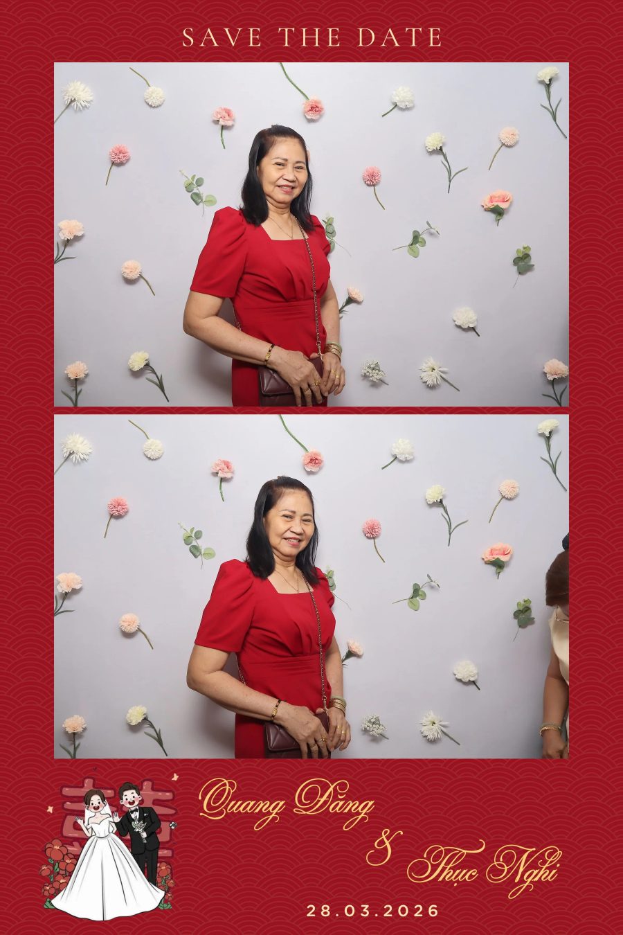 Chupbox Wedding Photobooth for Dang & Nghi at Queen Plaza Ky Hoa