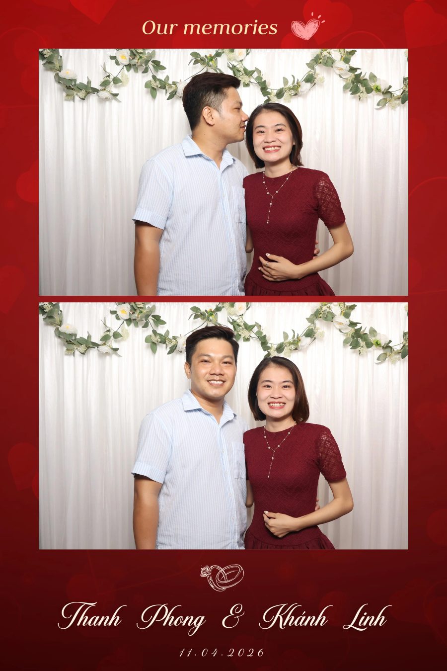 Chupbox Photobooth for Phong & Linh Wedding at Luxury Palace