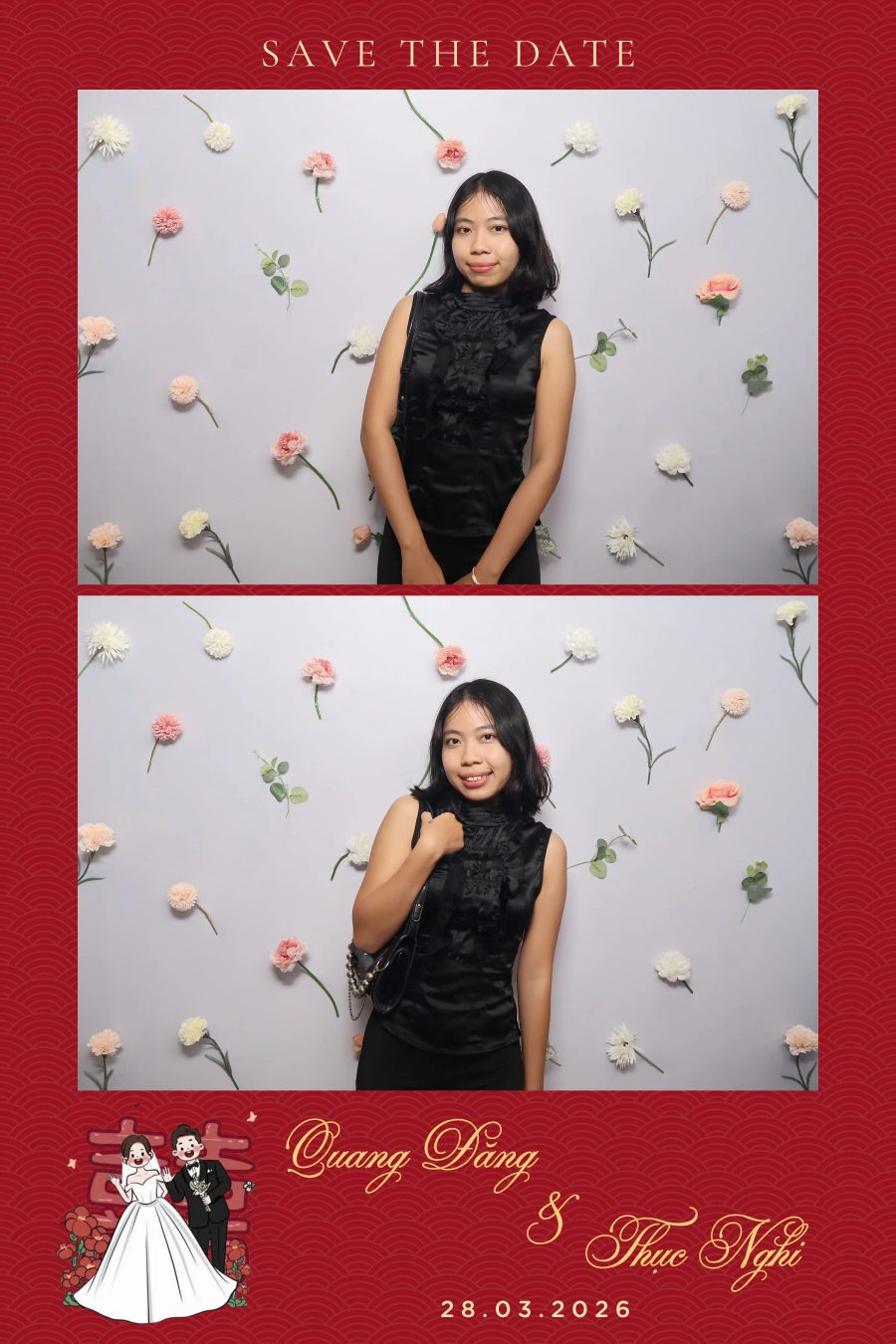 Chupbox Wedding Photobooth for Dang & Nghi at Queen Plaza Ky Hoa