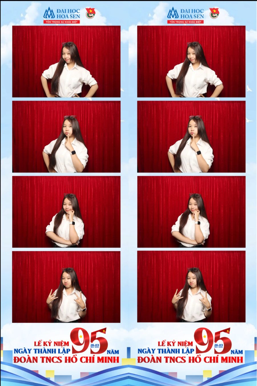 Chupbox Photobooth at Hoa Sen University for the 95th Anniversary of the Ho Chi Minh Communist Youth Union