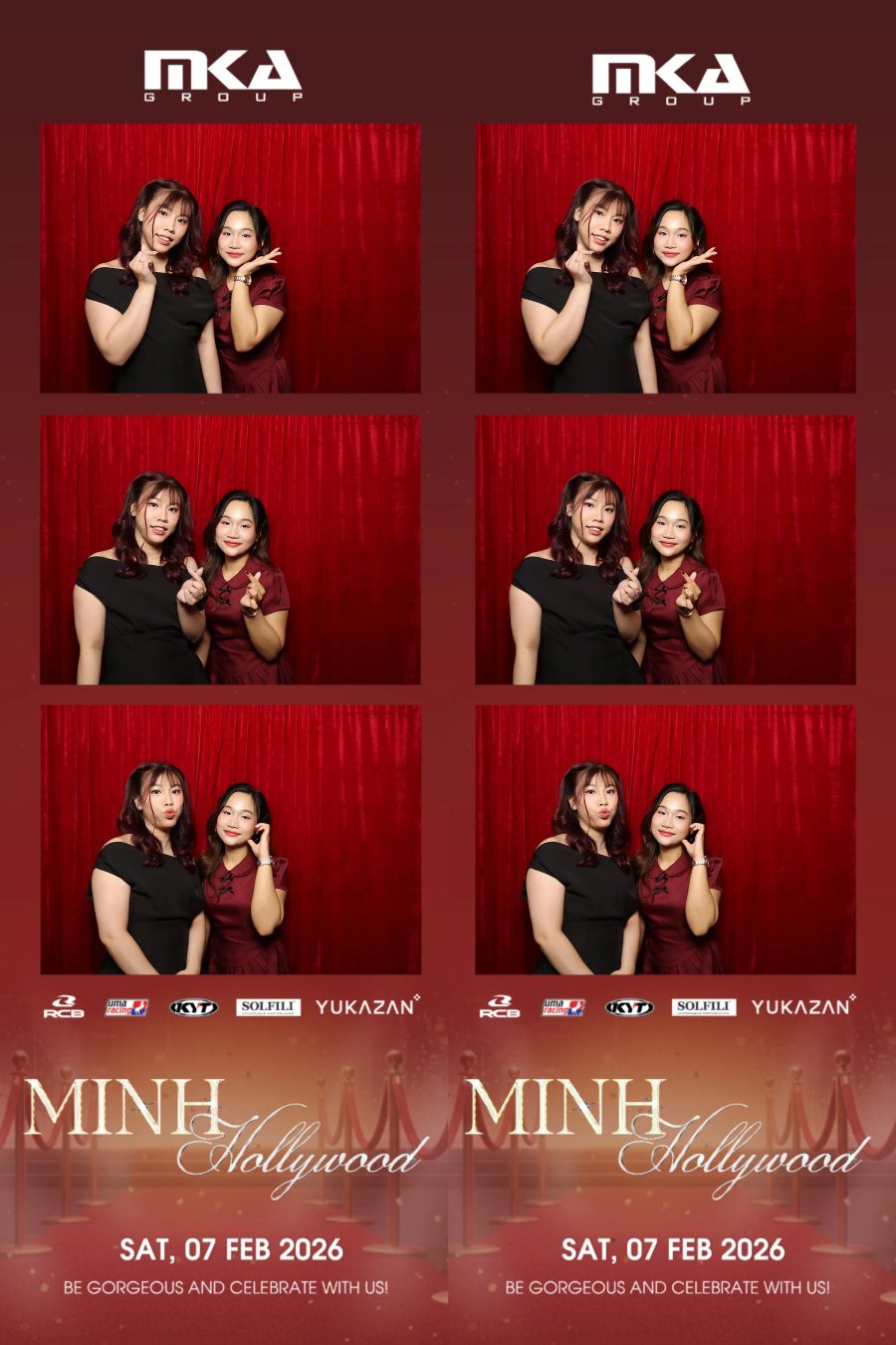 Chupbox photobooth event at hotel equatorial for Year-end party