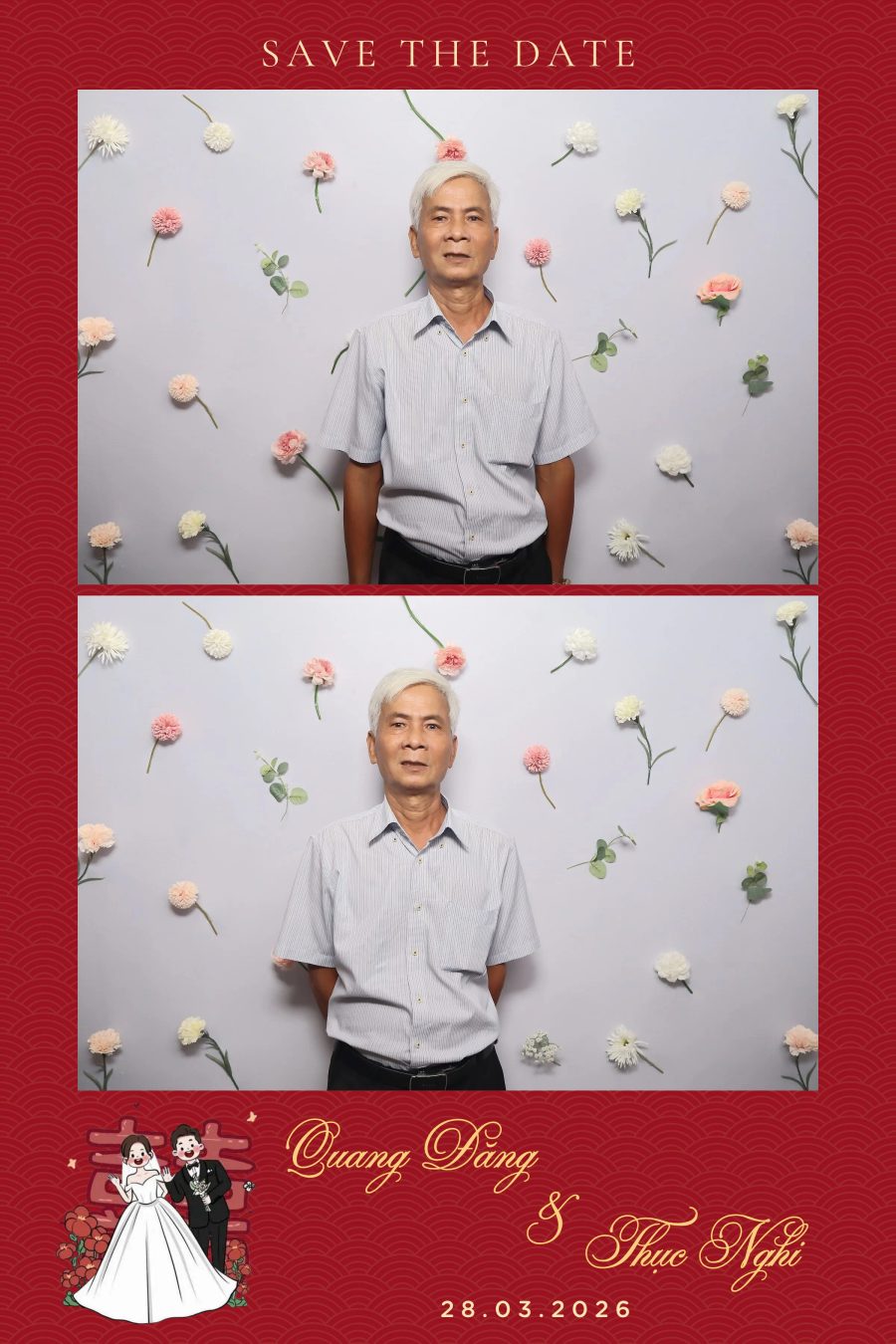 Chupbox Wedding Photobooth for Dang & Nghi at Queen Plaza Ky Hoa