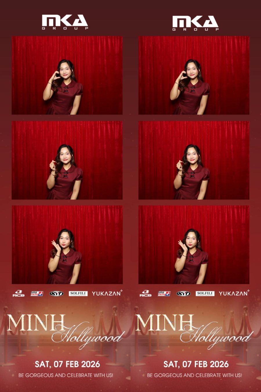 Chupbox photobooth event at hotel equatorial for Year-end party