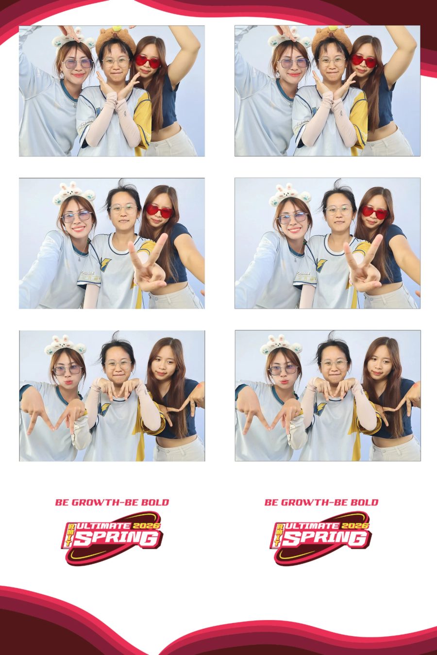 Chupbox Photobooth of RMIT Ultimate Frisbee Club at RMIT university in HCM