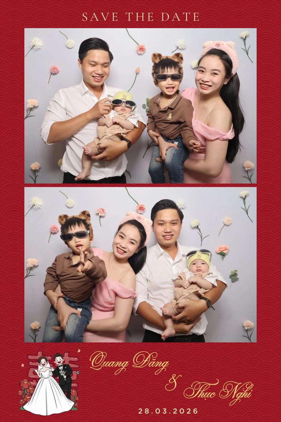 Chupbox Wedding Photobooth for Dang & Nghi at Queen Plaza Ky Hoa