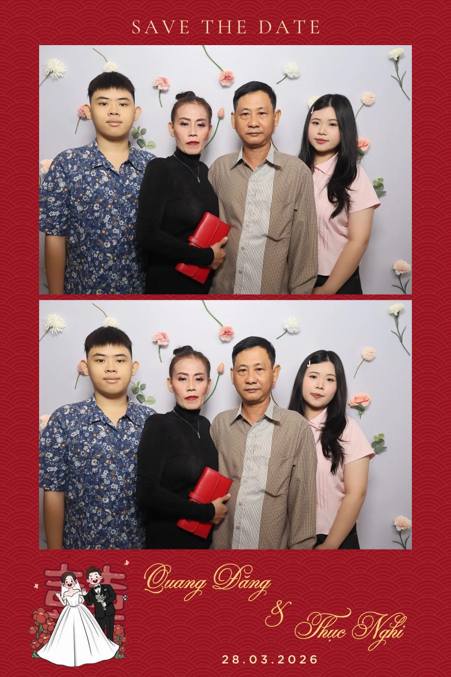 Chupbox Wedding Photobooth for Dang & Nghi at Queen Plaza Ky Hoa