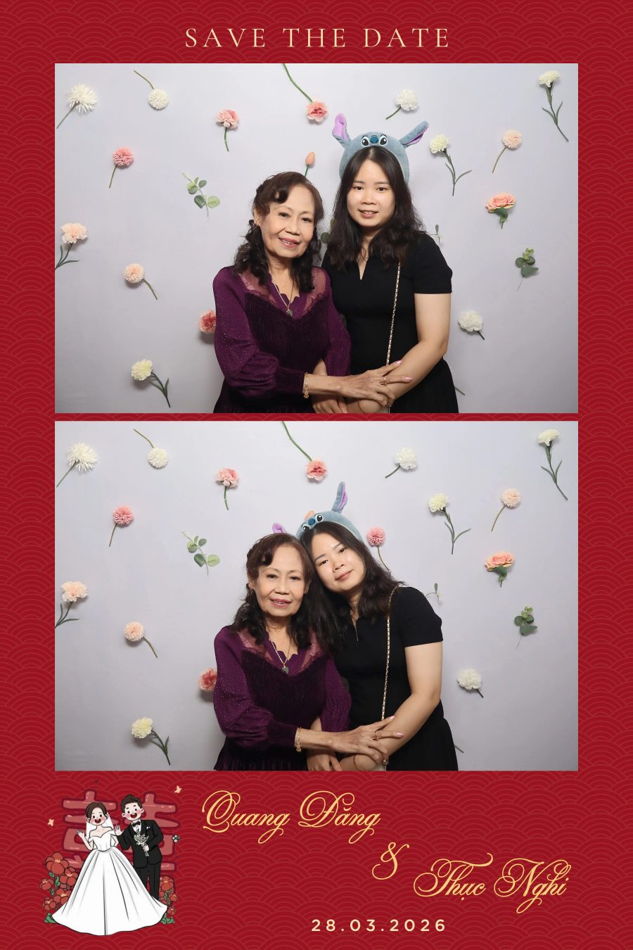 Chupbox Wedding Photobooth for Dang & Nghi at Queen Plaza Ky Hoa
