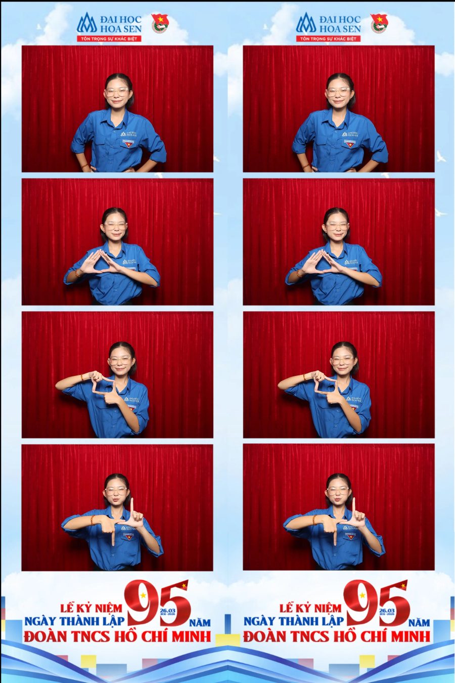 Chupbox Photobooth at Hoa Sen University for the 95th Anniversary of the Ho Chi Minh Communist Youth Union