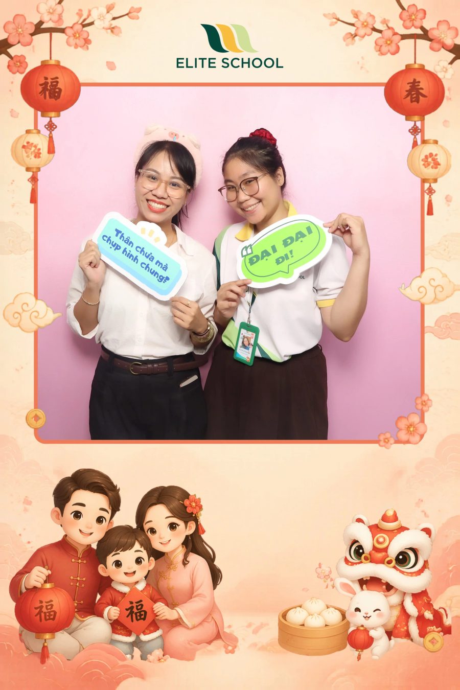Chupbox Photobooth for Family day at Elite School Binh Duong