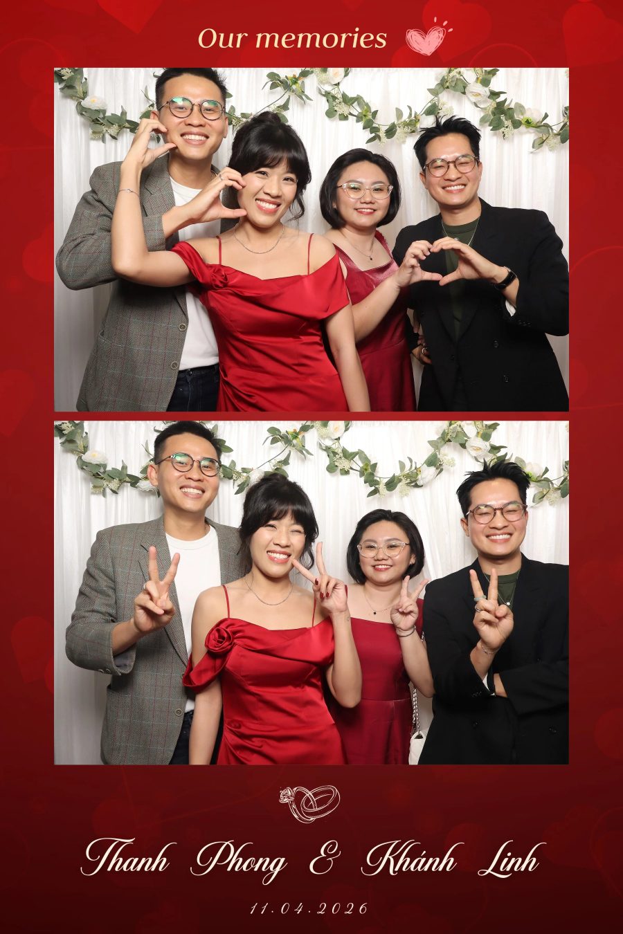 Chupbox Photobooth for Phong & Linh Wedding at Luxury Palace