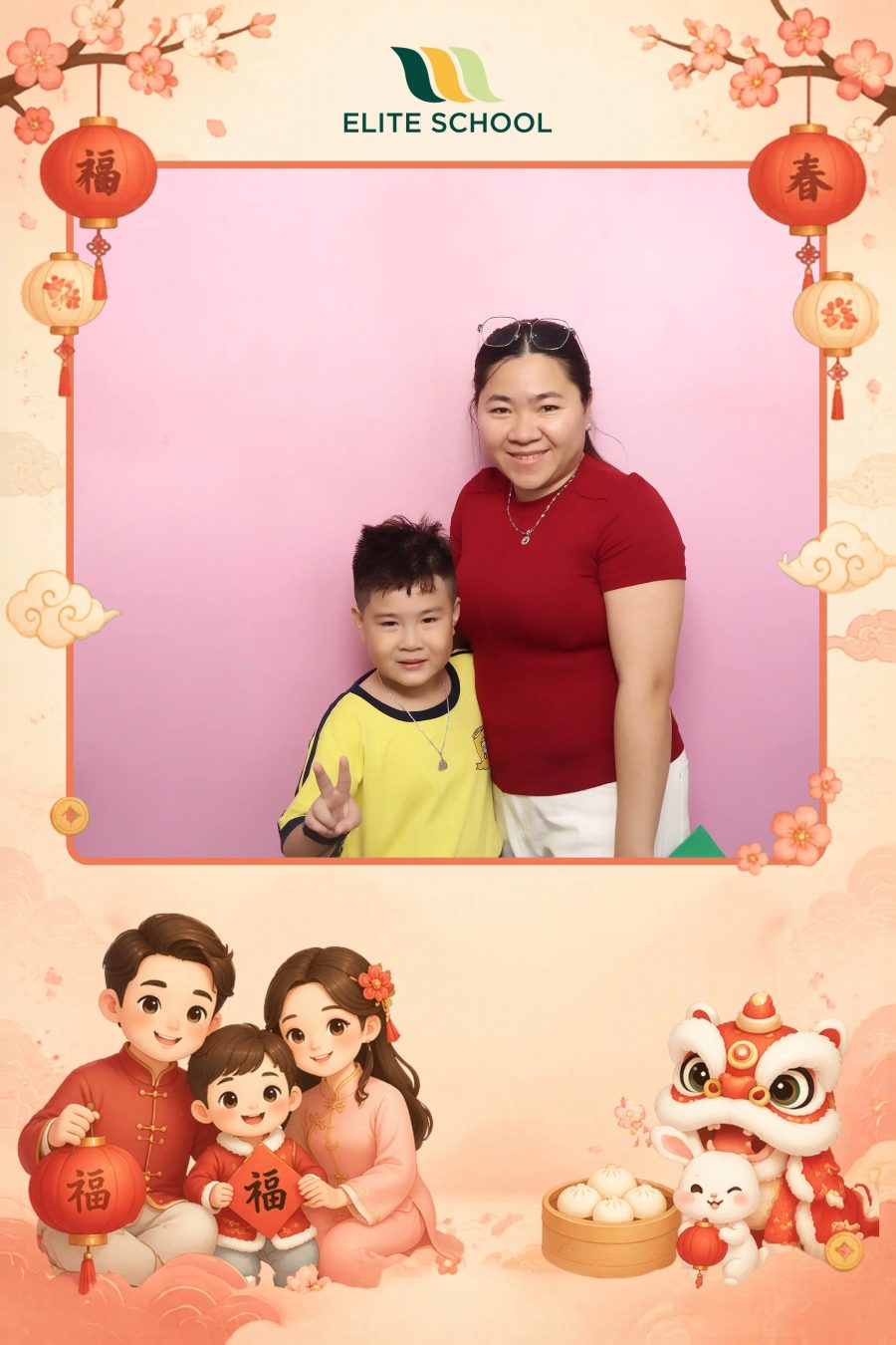 Chupbox Photobooth for Family day at Elite School Binh Duong