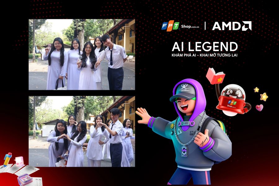 Chupbox Photobooth photo for FPT Shop Event at Nguyễn Thị Minh Khai High School