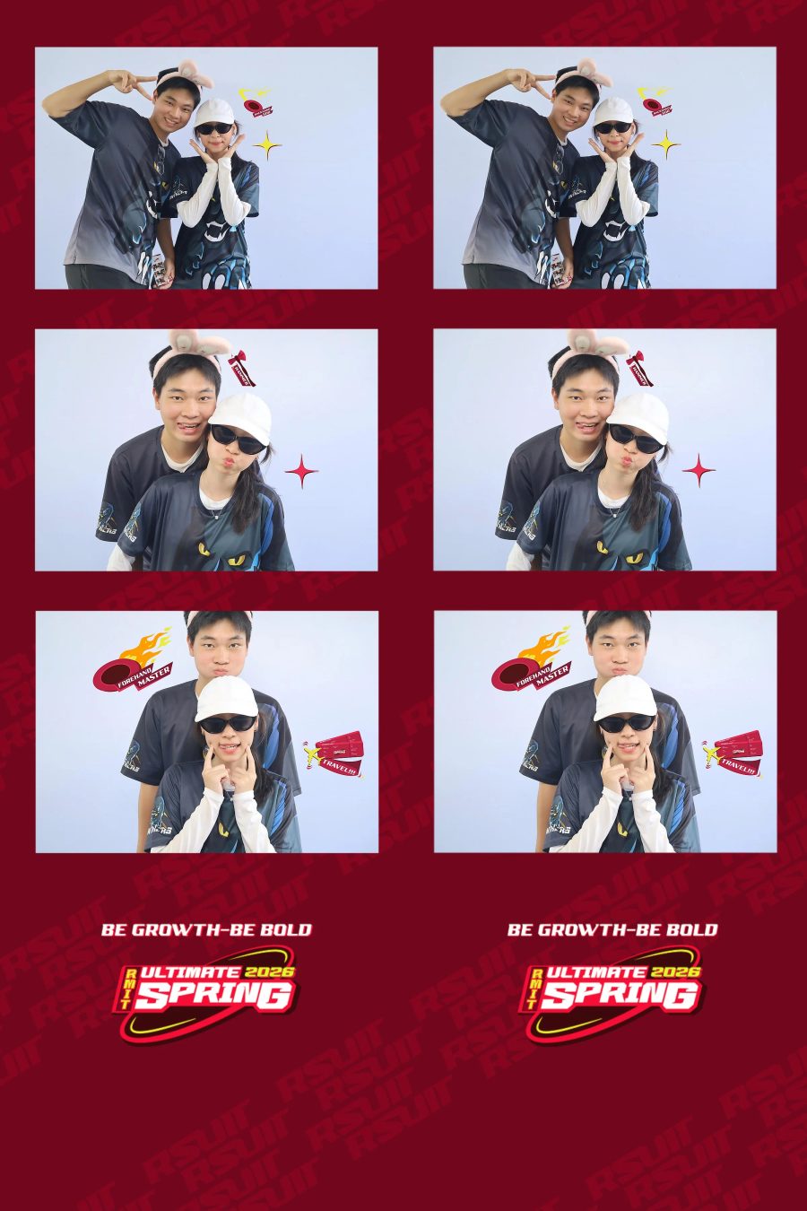 Chupbox Photobooth of RMIT Ultimate Frisbee Club at RMIT university in HCM