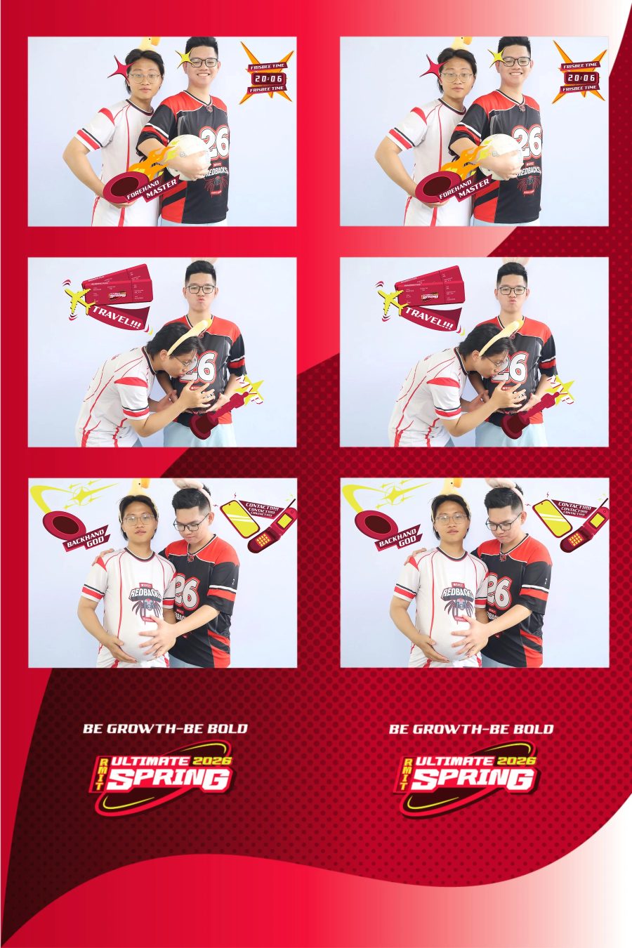 Chupbox Photobooth of RMIT Ultimate Frisbee Club at RMIT university in HCM