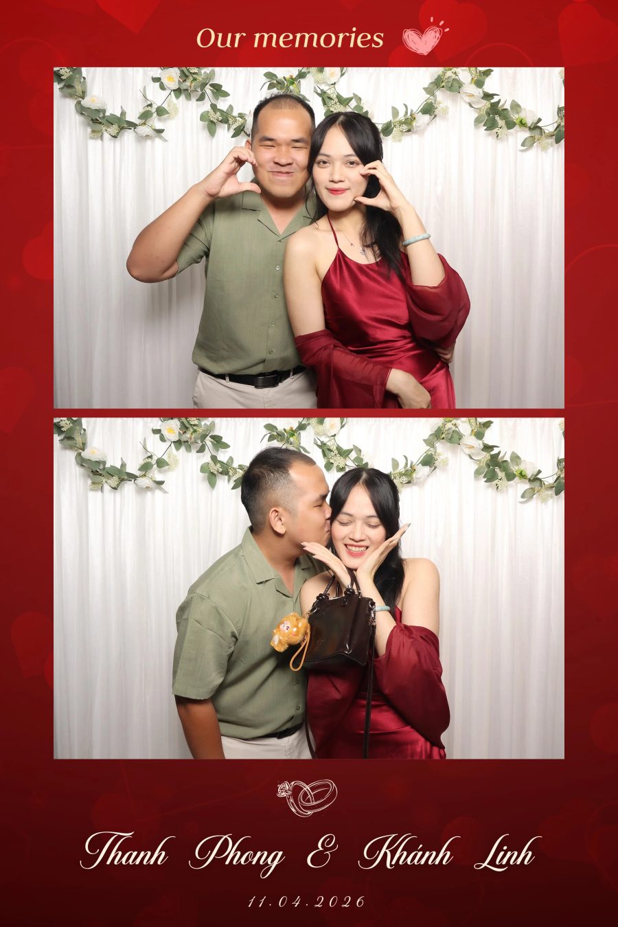 Chupbox Photobooth for Phong & Linh Wedding at Luxury Palace