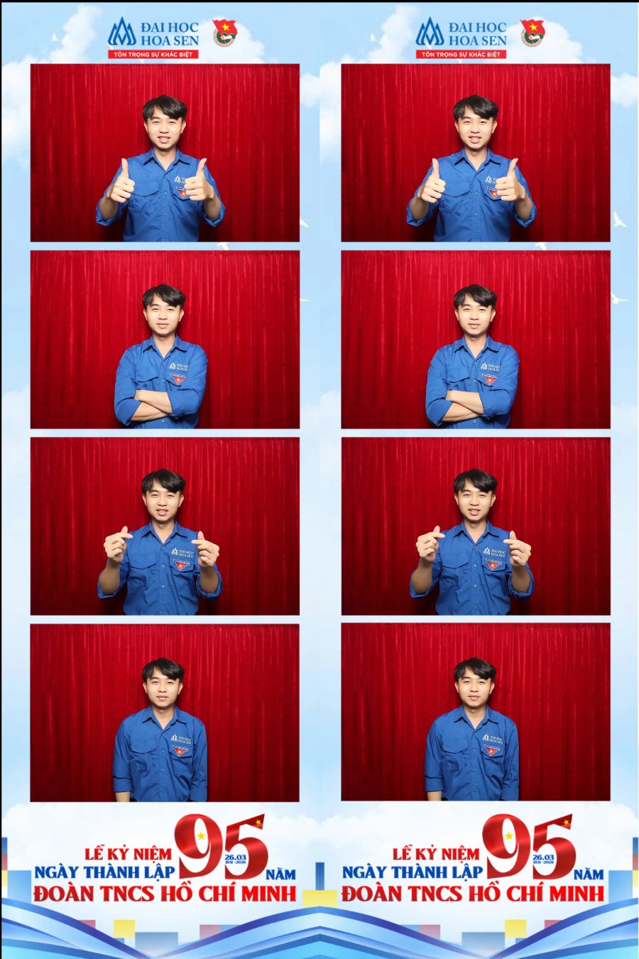 Chupbox Photobooth at Hoa Sen University for the 95th Anniversary of the Ho Chi Minh Communist Youth Union