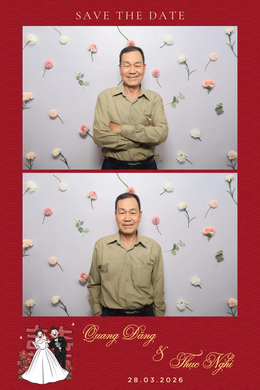 Chupbox Wedding Photobooth for Dang & Nghi at Queen Plaza Ky Hoa
