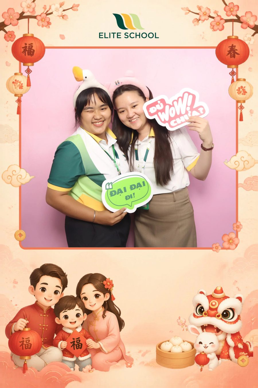 Chupbox Photobooth for Family day at Elite School Binh Duong