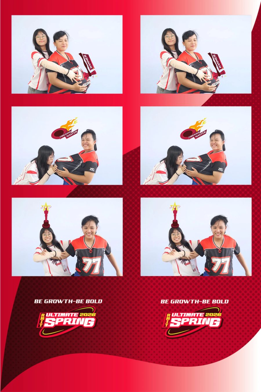 Chupbox Photobooth of RMIT Ultimate Frisbee Club at RMIT university in HCM