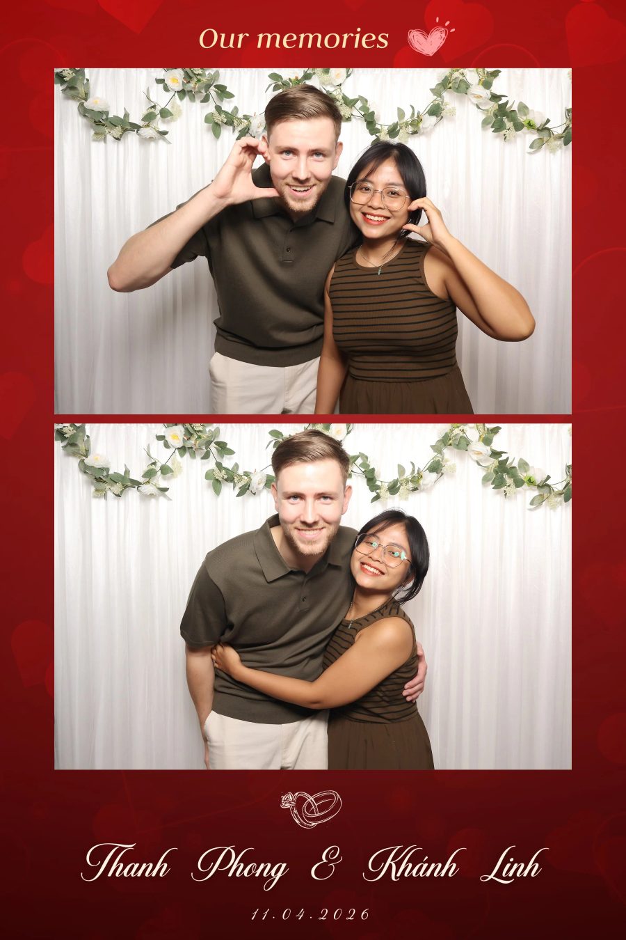 Chupbox Photobooth for Phong & Linh Wedding at Luxury Palace