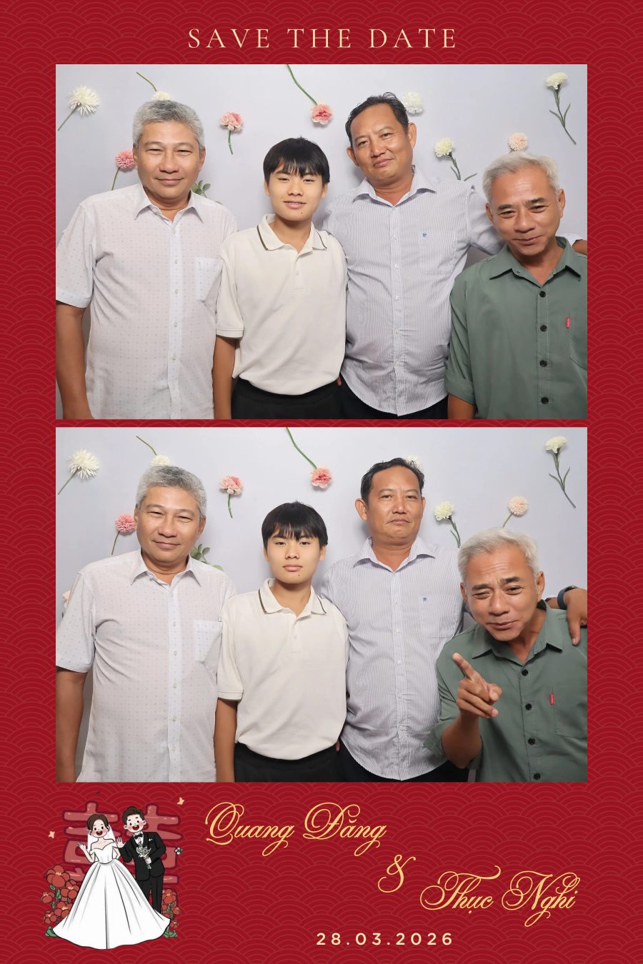 Chupbox Wedding Photobooth for Dang & Nghi at Queen Plaza Ky Hoa