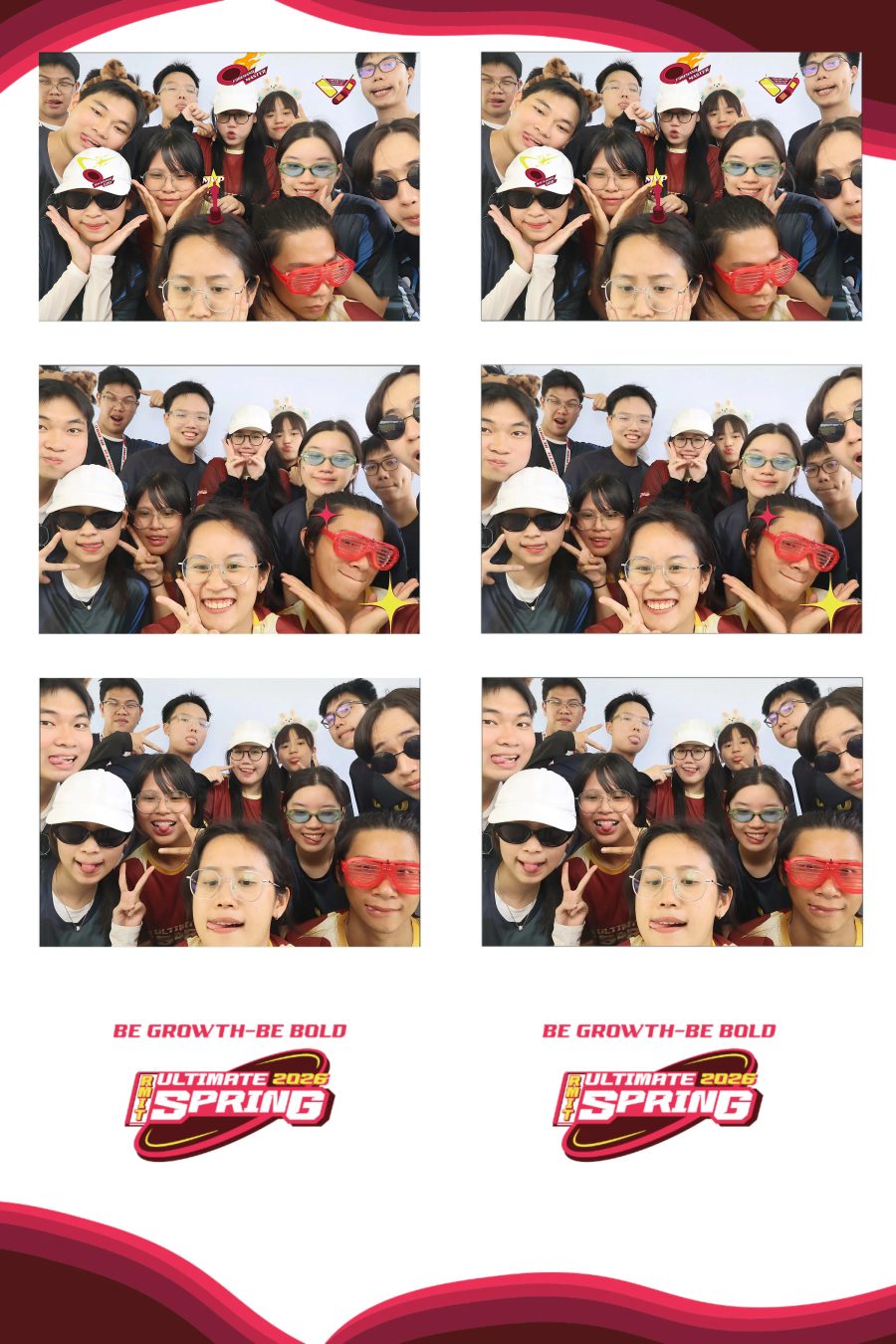 Chupbox Photobooth of RMIT Ultimate Frisbee Club at RMIT university in HCM