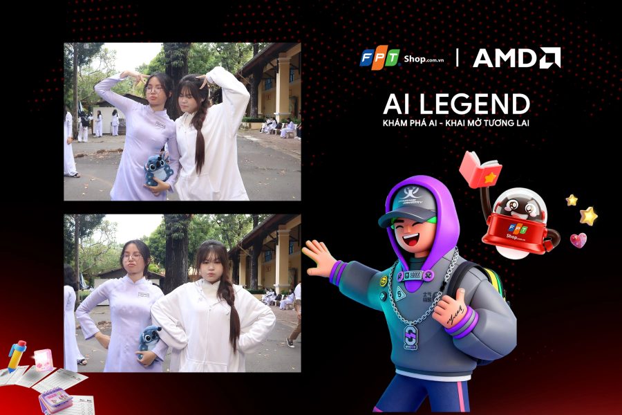 Chupbox Photobooth photo for FPT Shop Event at Nguyễn Thị Minh Khai High School