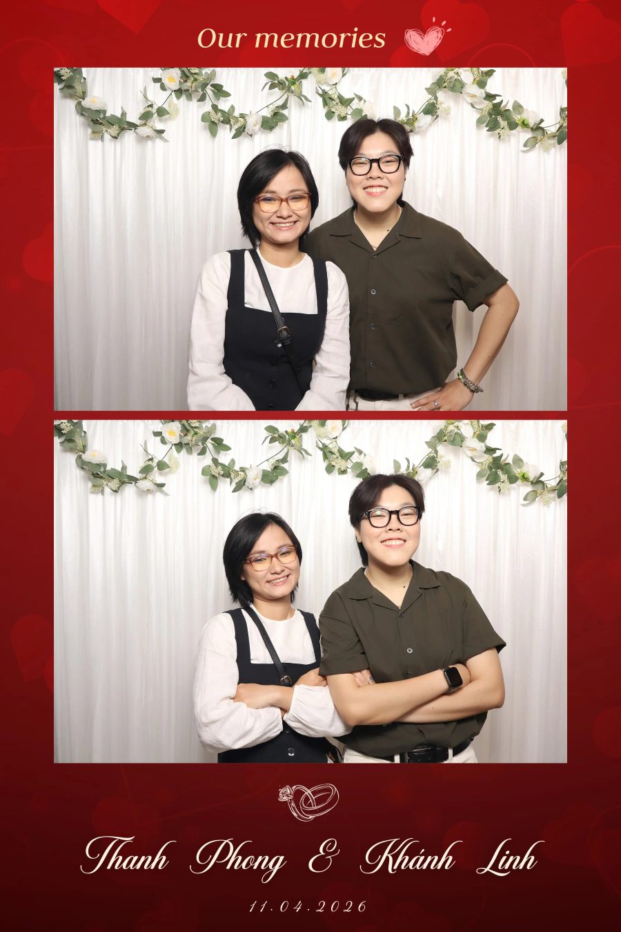 Chupbox Photobooth for Phong & Linh Wedding at Luxury Palace
