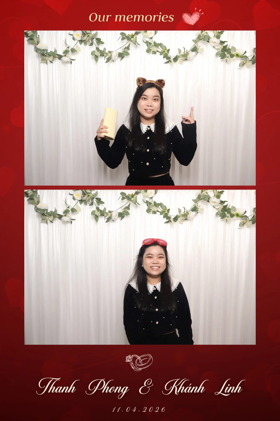 Chupbox Photobooth for Phong & Linh Wedding at Luxury Palace