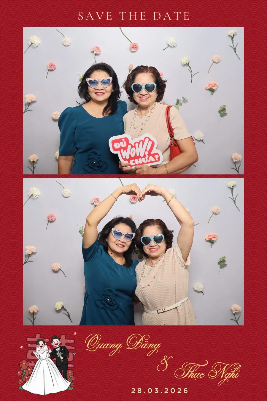Chupbox Wedding Photobooth for Dang & Nghi at Queen Plaza Ky Hoa