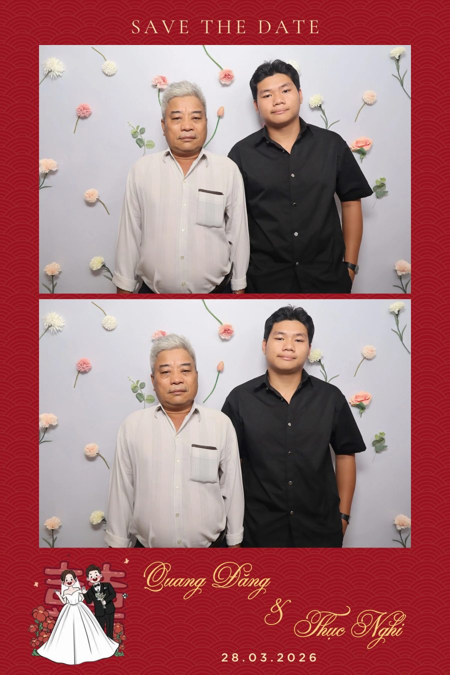 Chupbox Wedding Photobooth for Dang & Nghi at Queen Plaza Ky Hoa