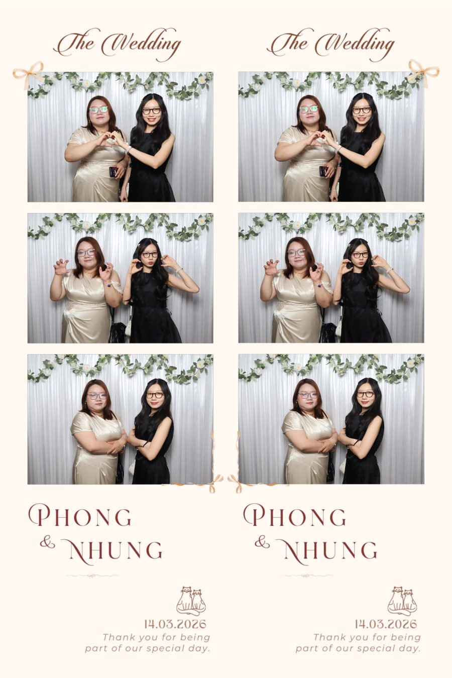 Chupbox Wedding photobooth for Phong & Nhung at Luxury Palace