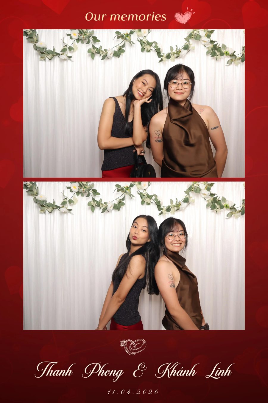 Chupbox Photobooth for Phong & Linh Wedding at Luxury Palace