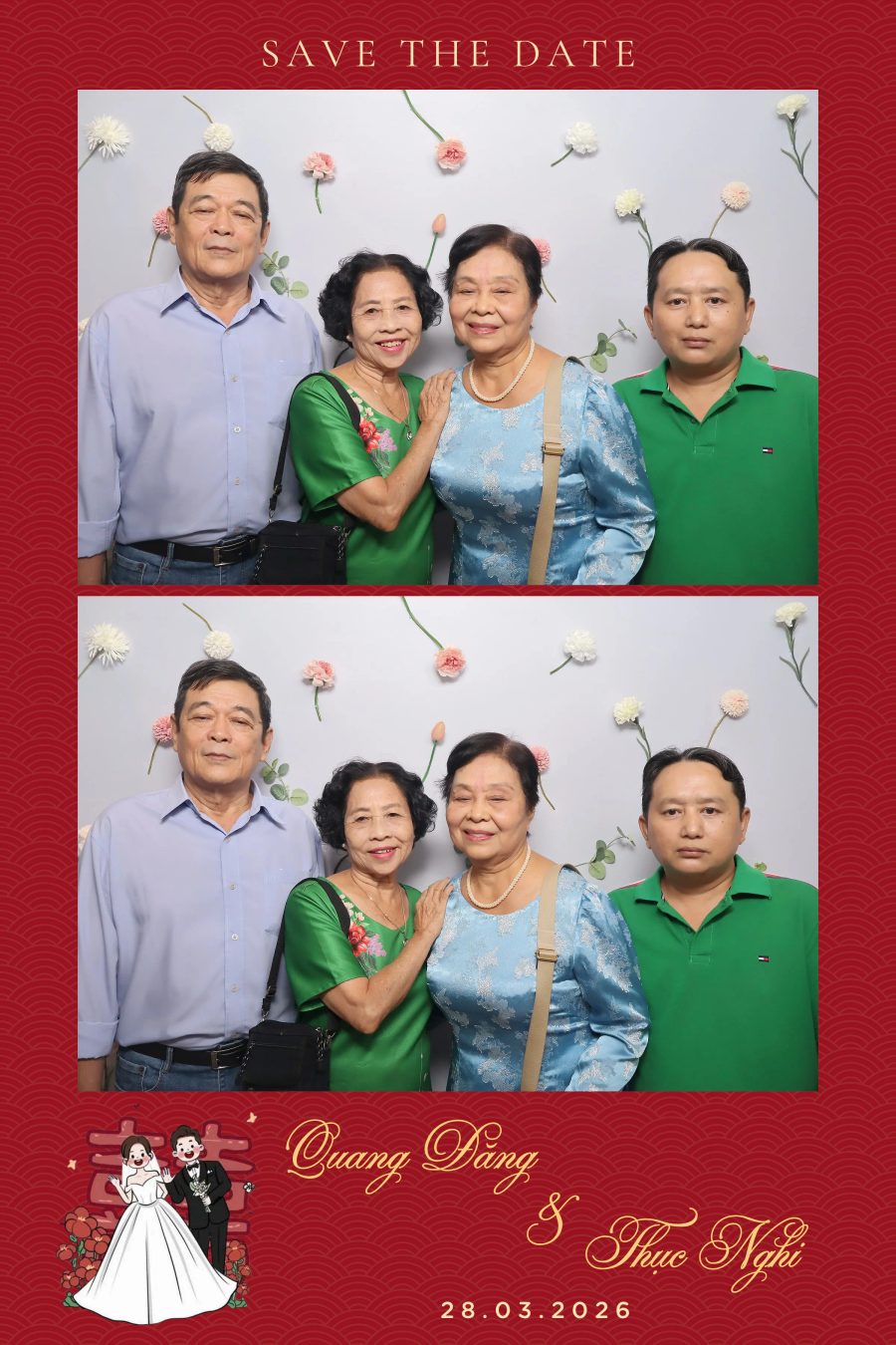 Chupbox Wedding Photobooth for Dang & Nghi at Queen Plaza Ky Hoa