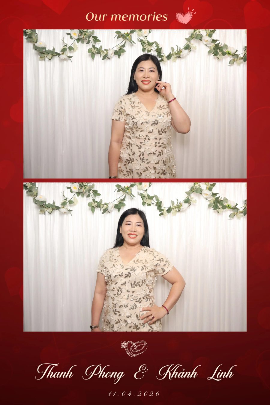 Chupbox Photobooth for Phong & Linh Wedding at Luxury Palace