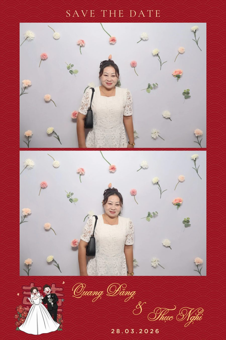 Chupbox Wedding Photobooth for Dang & Nghi at Queen Plaza Ky Hoa