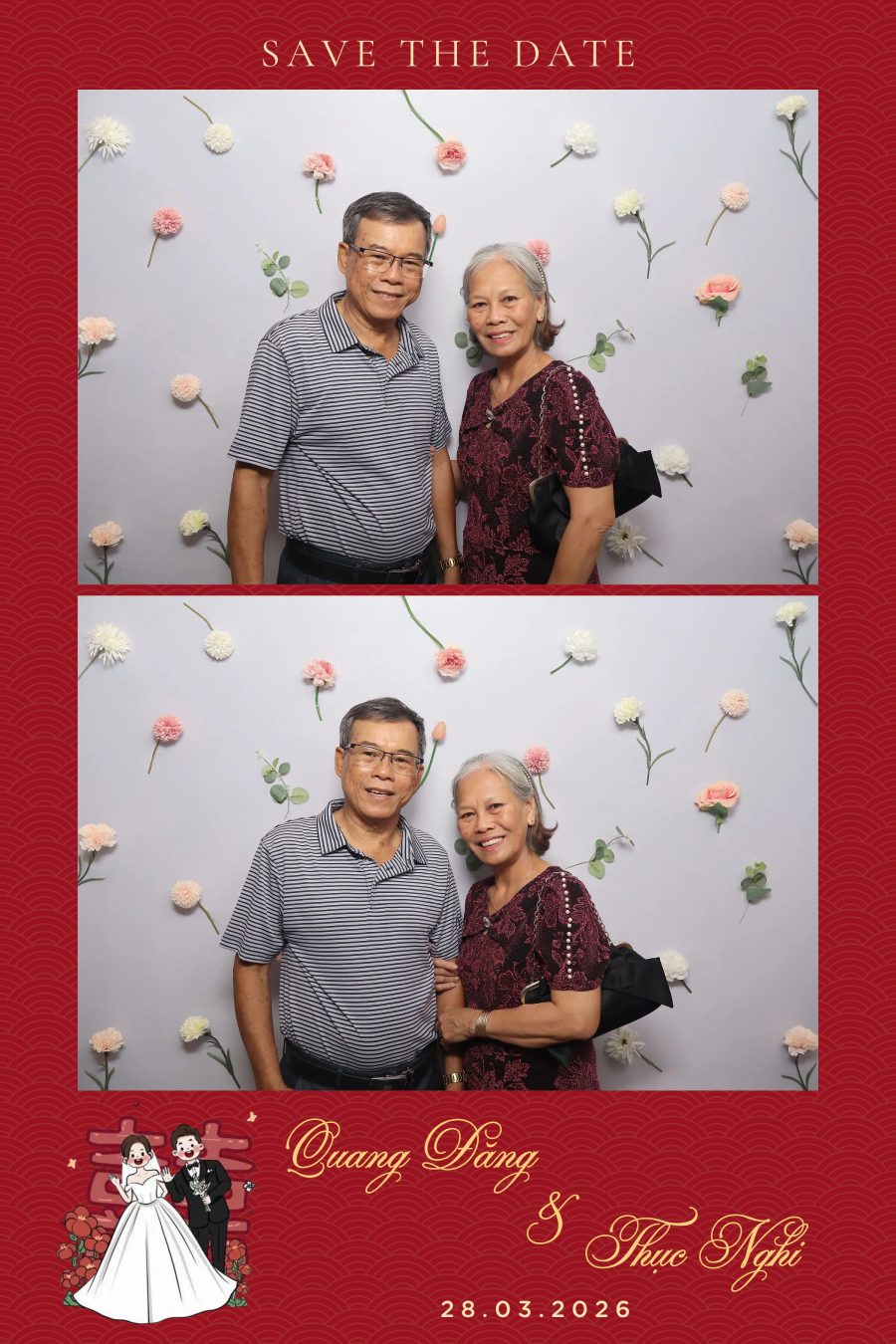 Chupbox Wedding Photobooth for Dang & Nghi at Queen Plaza Ky Hoa