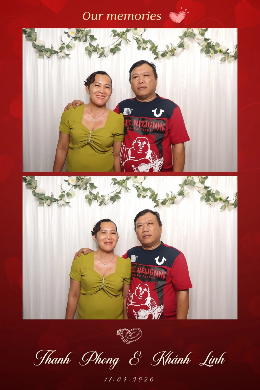 Chupbox Photobooth for Phong & Linh Wedding at Luxury Palace