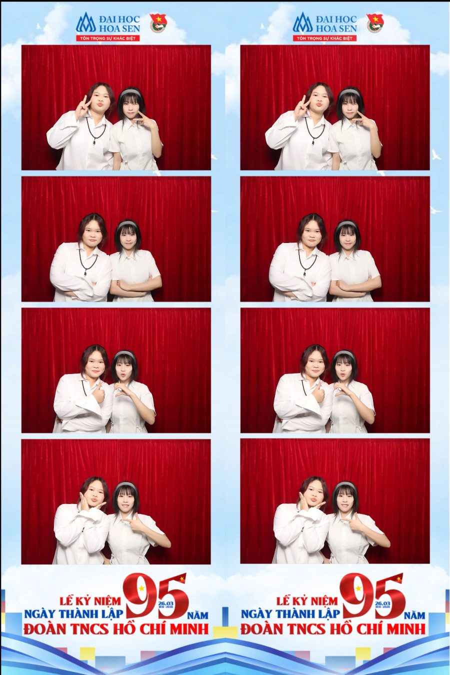 Chupbox Photobooth at Hoa Sen University for the 95th Anniversary of the Ho Chi Minh Communist Youth Union