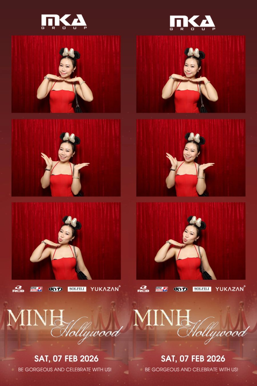 Chupbox photobooth event at hotel equatorial for Year-end party