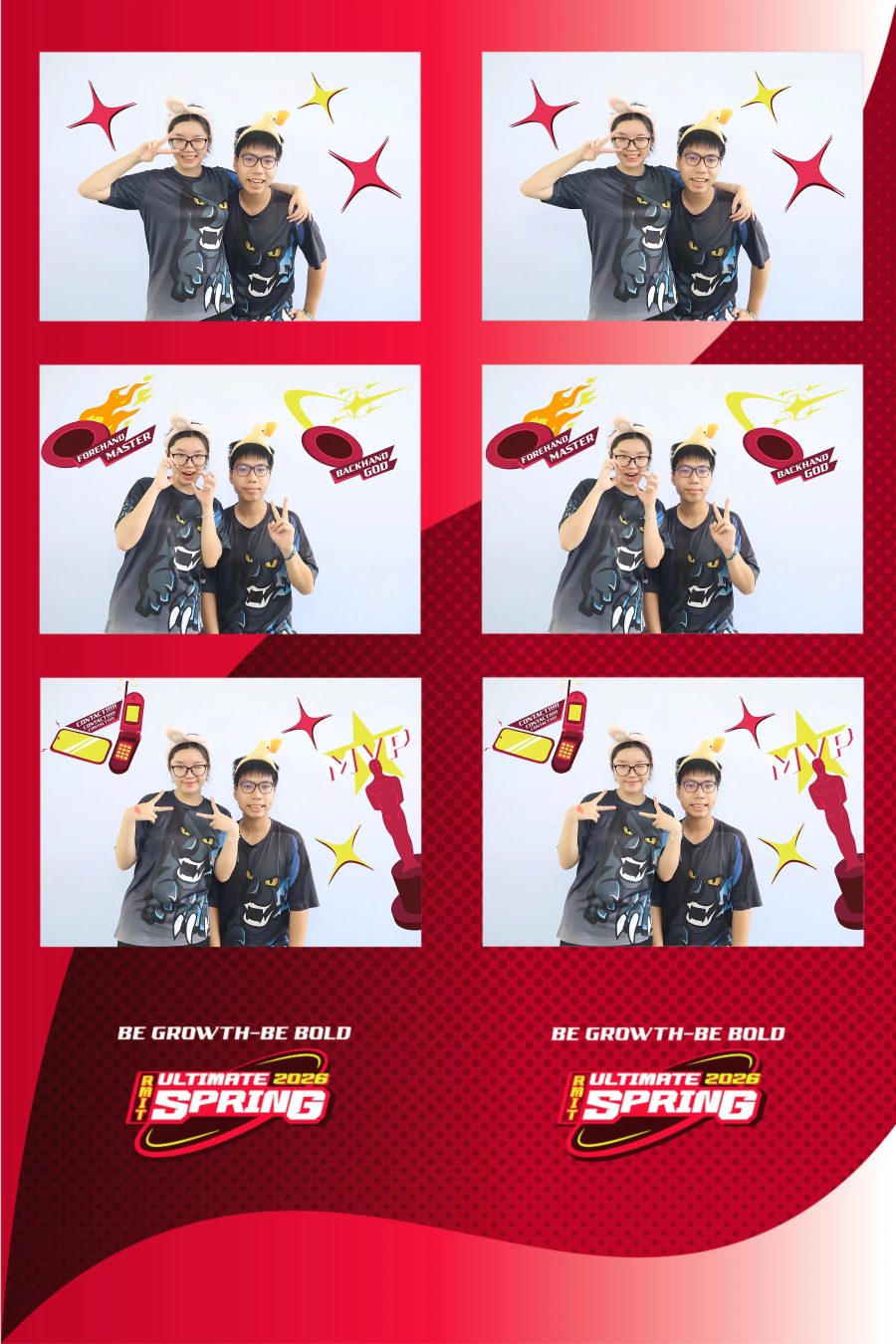 Chupbox Photobooth of RMIT Ultimate Frisbee Club at RMIT university in HCM
