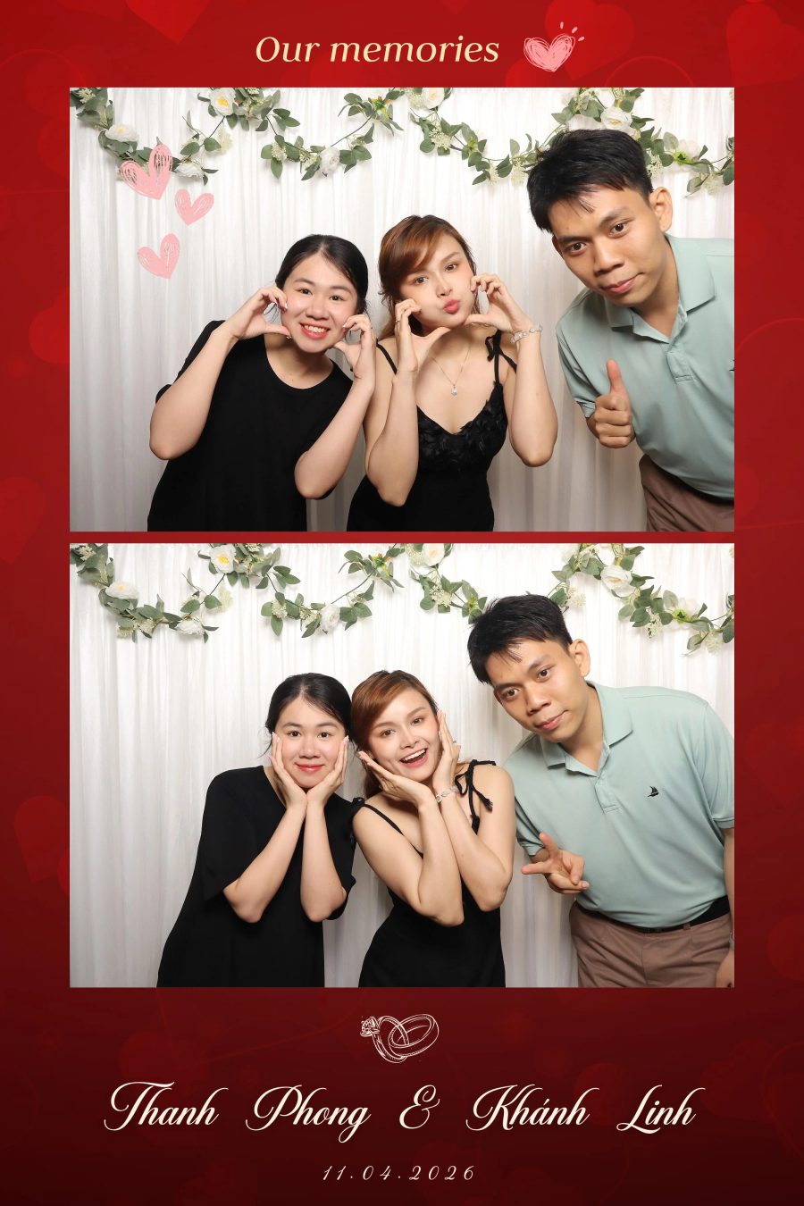 Chupbox Photobooth for Phong & Linh Wedding at Luxury Palace