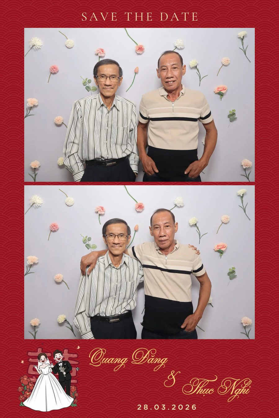 Chupbox Wedding Photobooth for Dang & Nghi at Queen Plaza Ky Hoa