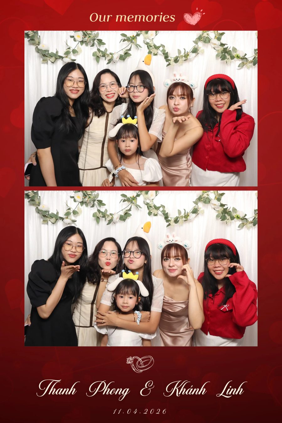 Chupbox Photobooth for Phong & Linh Wedding at Luxury Palace