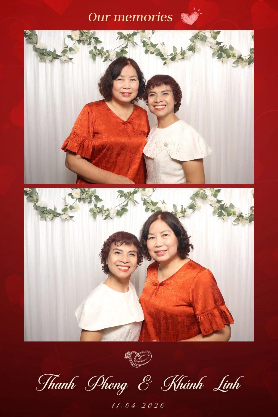 Chupbox Photobooth for Phong & Linh Wedding at Luxury Palace