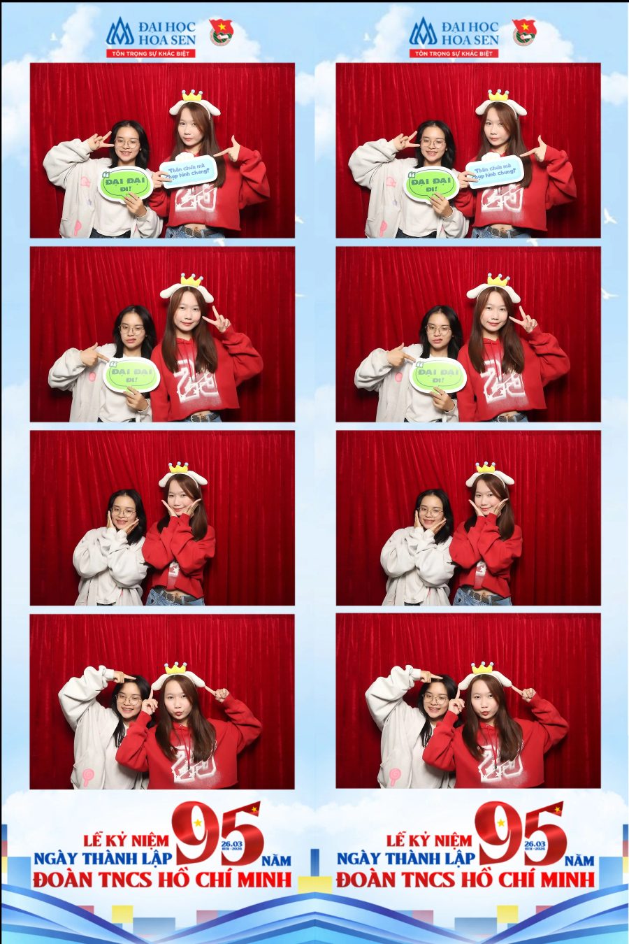 Chupbox Photobooth at Hoa Sen University for the 95th Anniversary of the Ho Chi Minh Communist Youth Union
